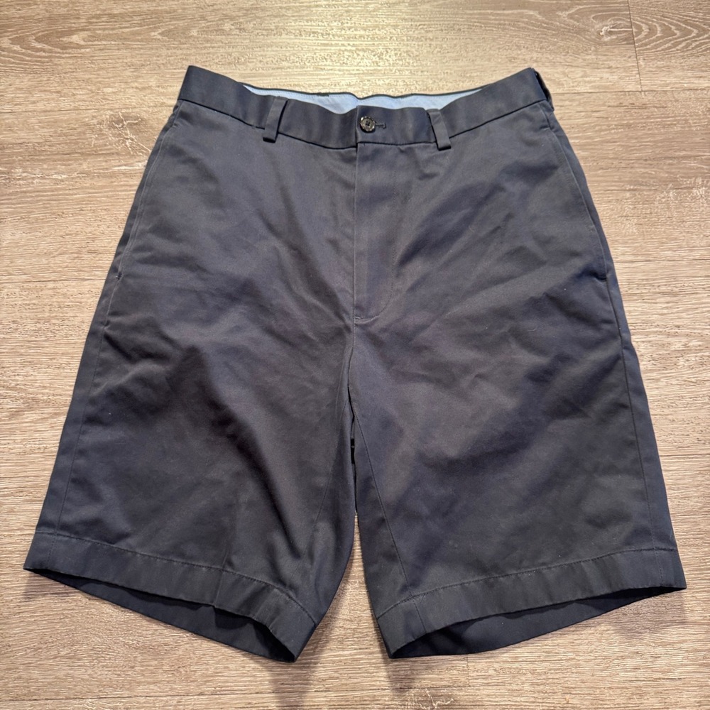 Brooks Brothers Shorts Mens 29 Blue 100% Cotton Lightweight Advantage Chino 9.5"